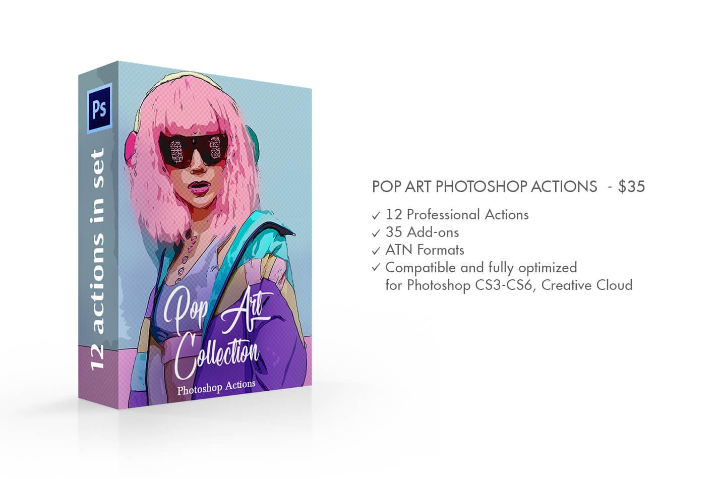 Pop Art Actions Photoshoppreview image.