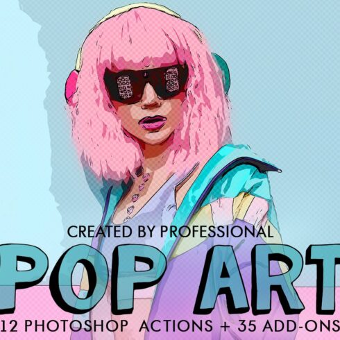 Pop Art Actions Photoshopcover image.