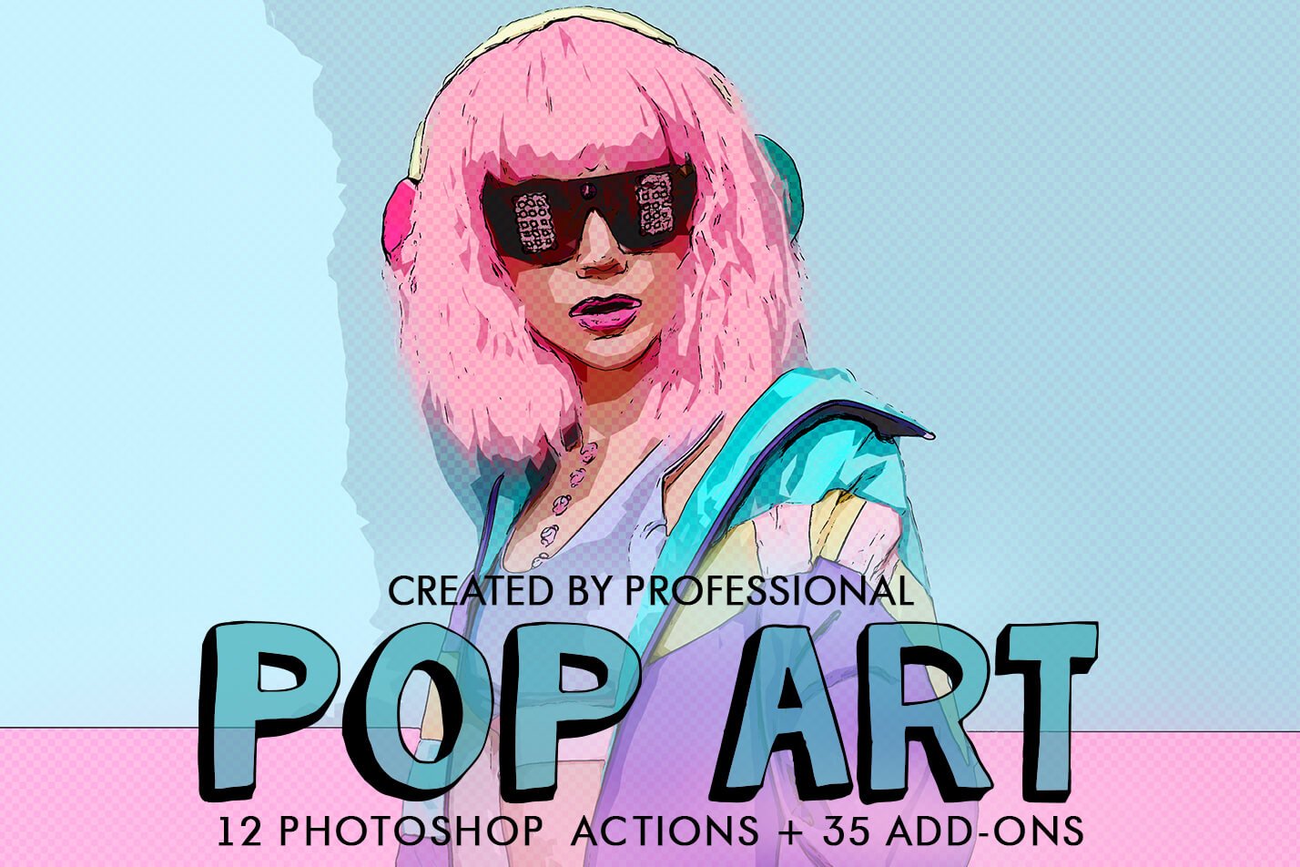 Pop Art Actions Photoshopcover image.