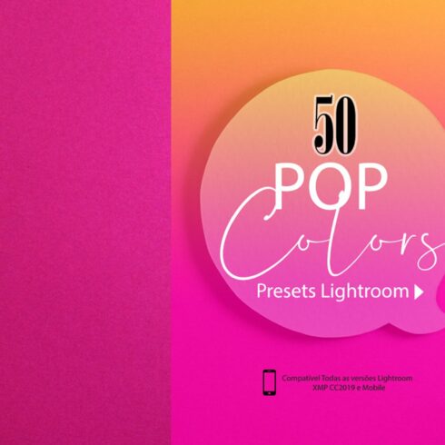 50 Presets Lightroom Pop Colors 2019cover image.