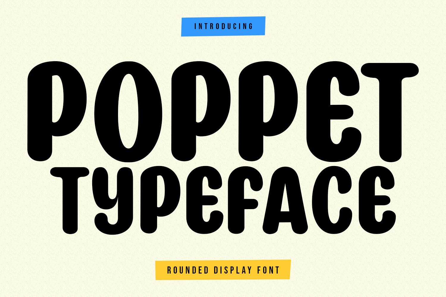 Poppet Rounded Display Font cover image.