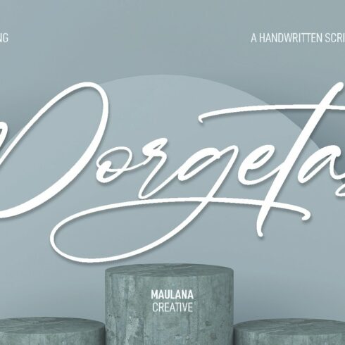 Porgetas Ink Script Font cover image.