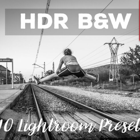 HDR Black and White Lightroom Presetcover image.