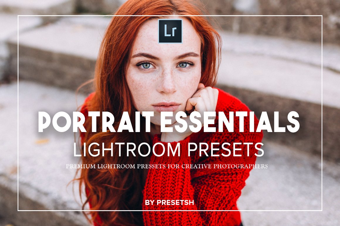 Essential Portrait lightroom presetscover image.