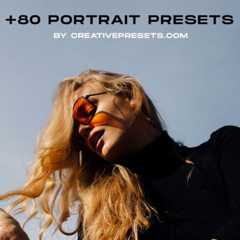 80 Portrait Lightroom Presets Bundlecover image.