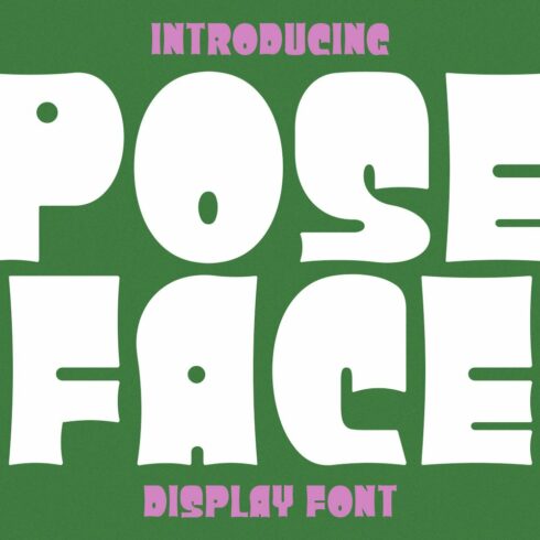 Poseface Display Font cover image.