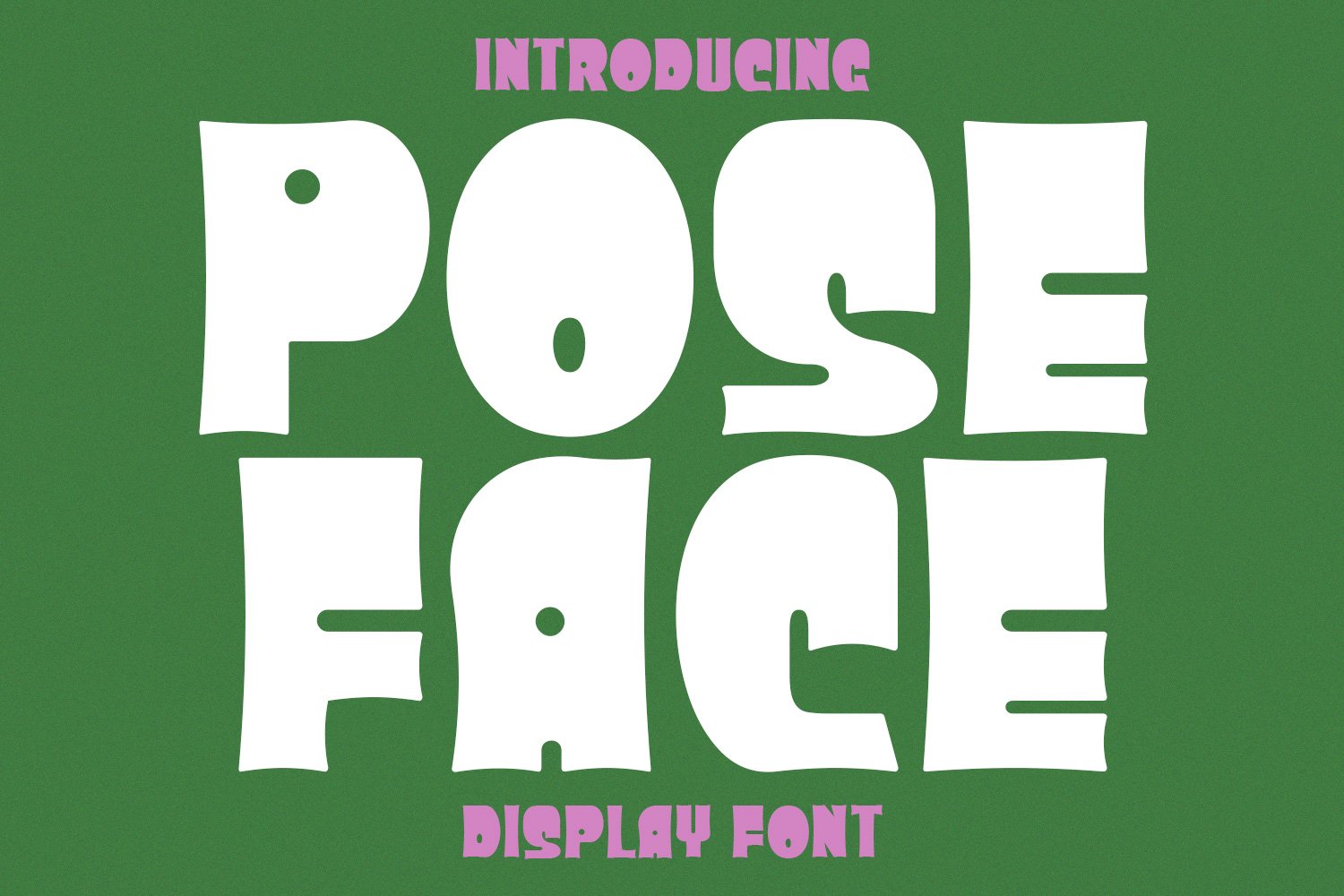 Poseface Display Font cover image.