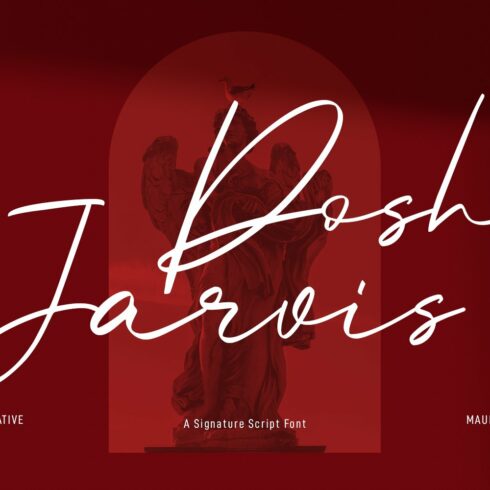 Posh Jarvis Signature Script Font cover image.