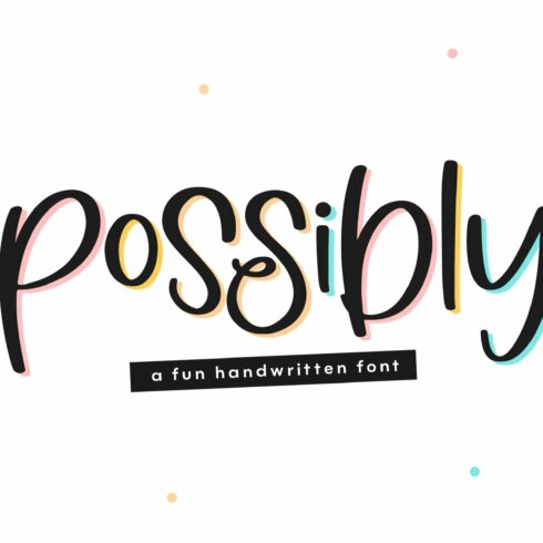 Possibly | Quirky Handwritten Font cover image.