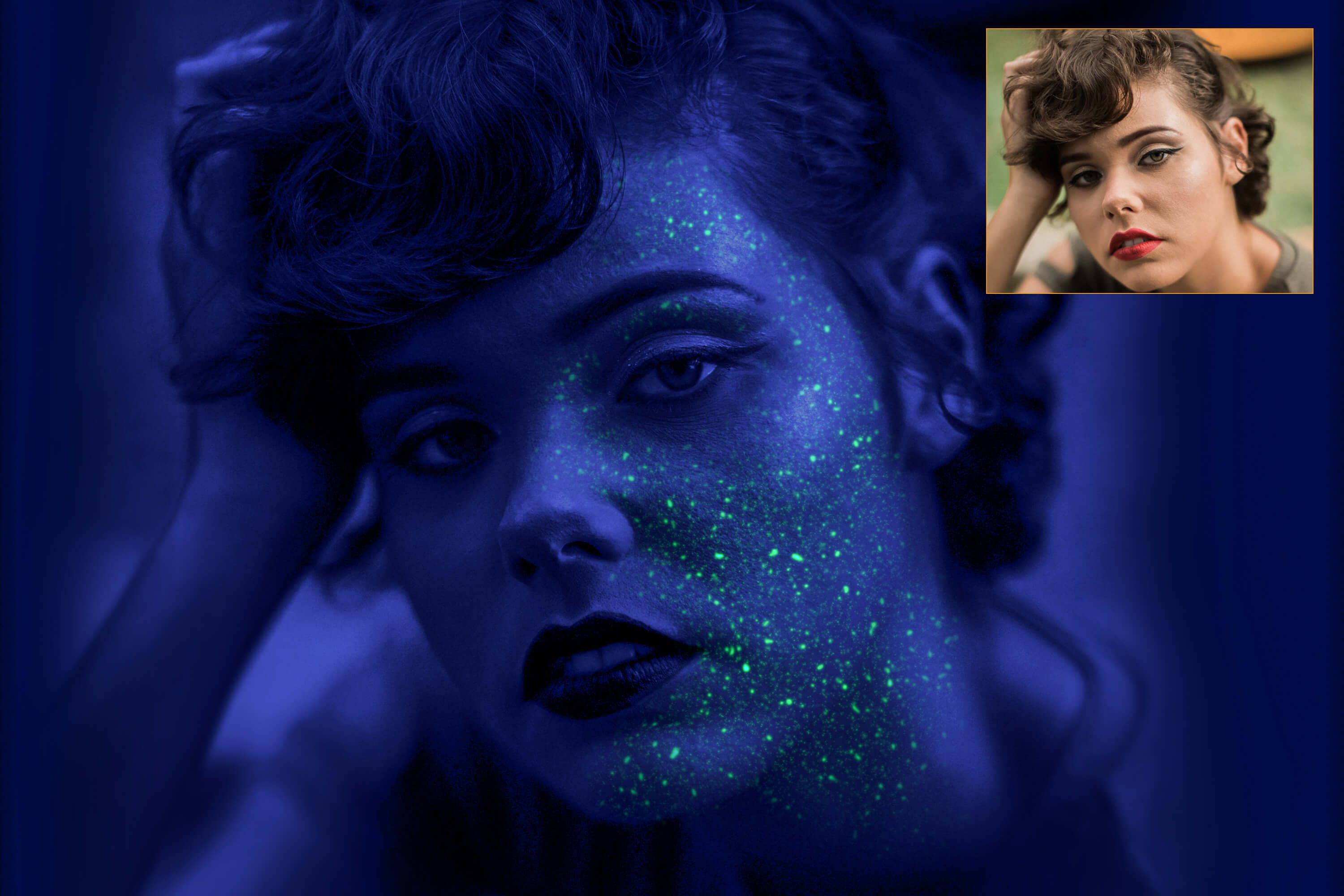 Neo UV Black Light Glitter Photoshoppreview image.