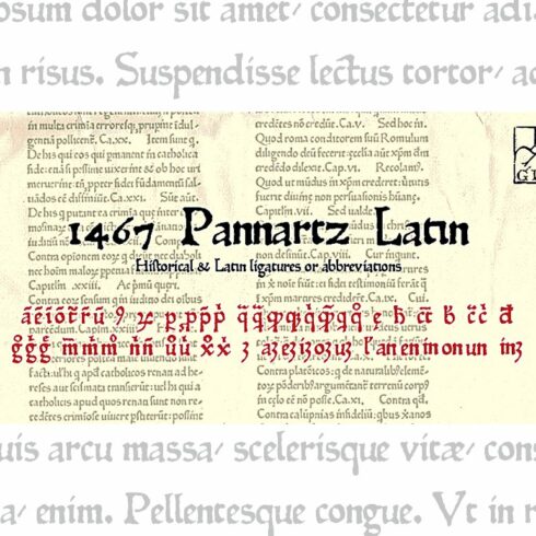 1467 Pannartz Latin OTF cover image.