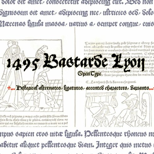 1495 Bastarde Lyon OTF cover image.