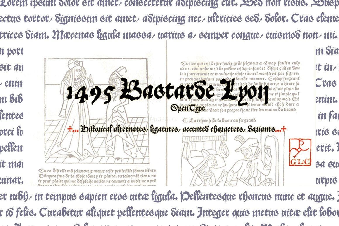 1495 Bastarde Lyon OTF cover image.