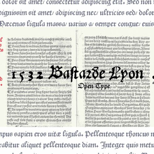 1532 Bastarde Lyon OTF cover image.
