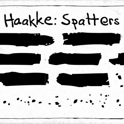 Haakke Spatters cover image.