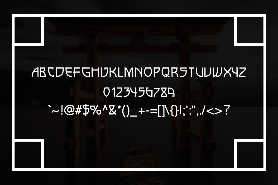Vierra Faux Japanese Font preview image.