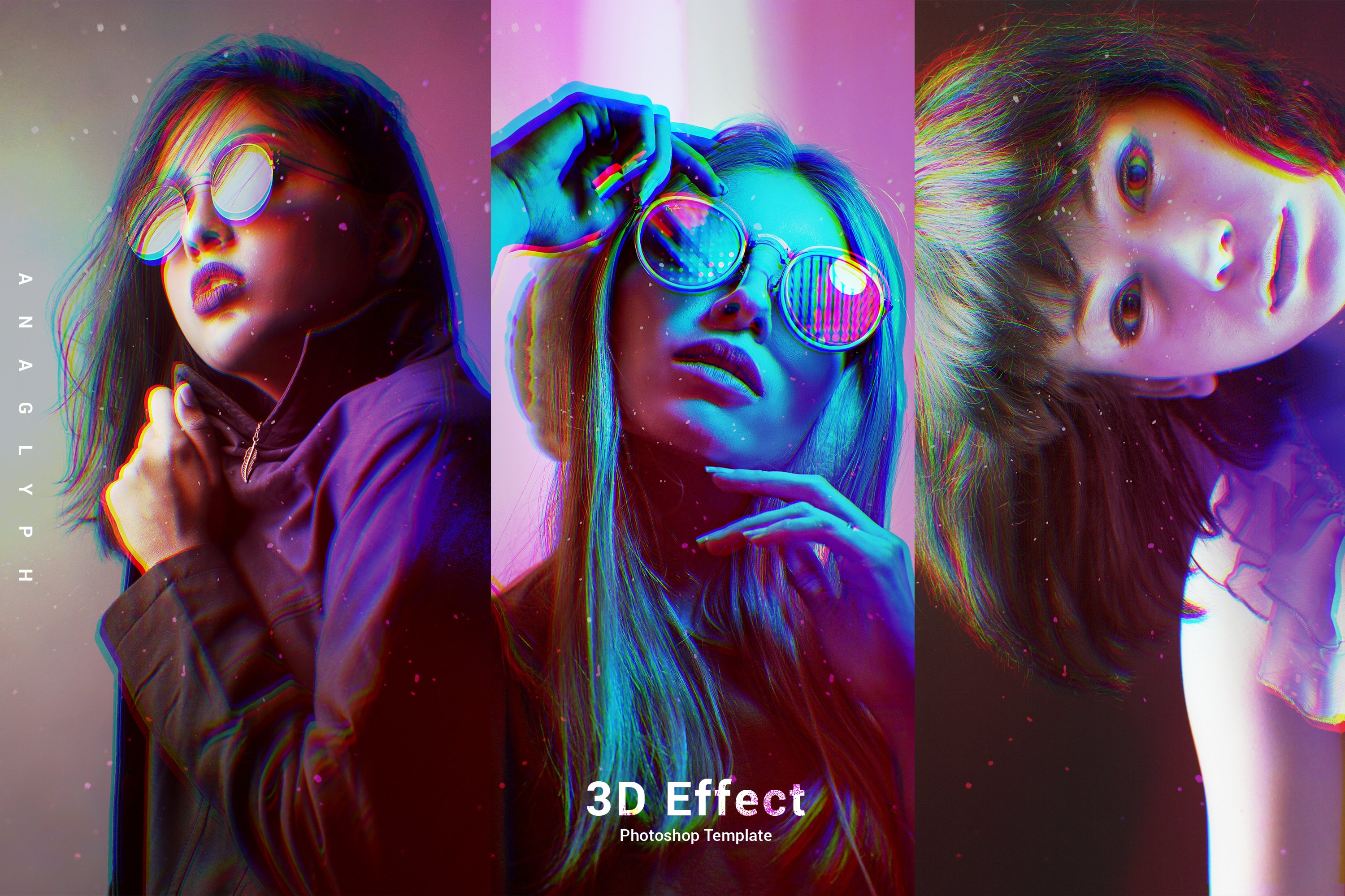 Anaglyph 3D Effect Photoshopcover image.