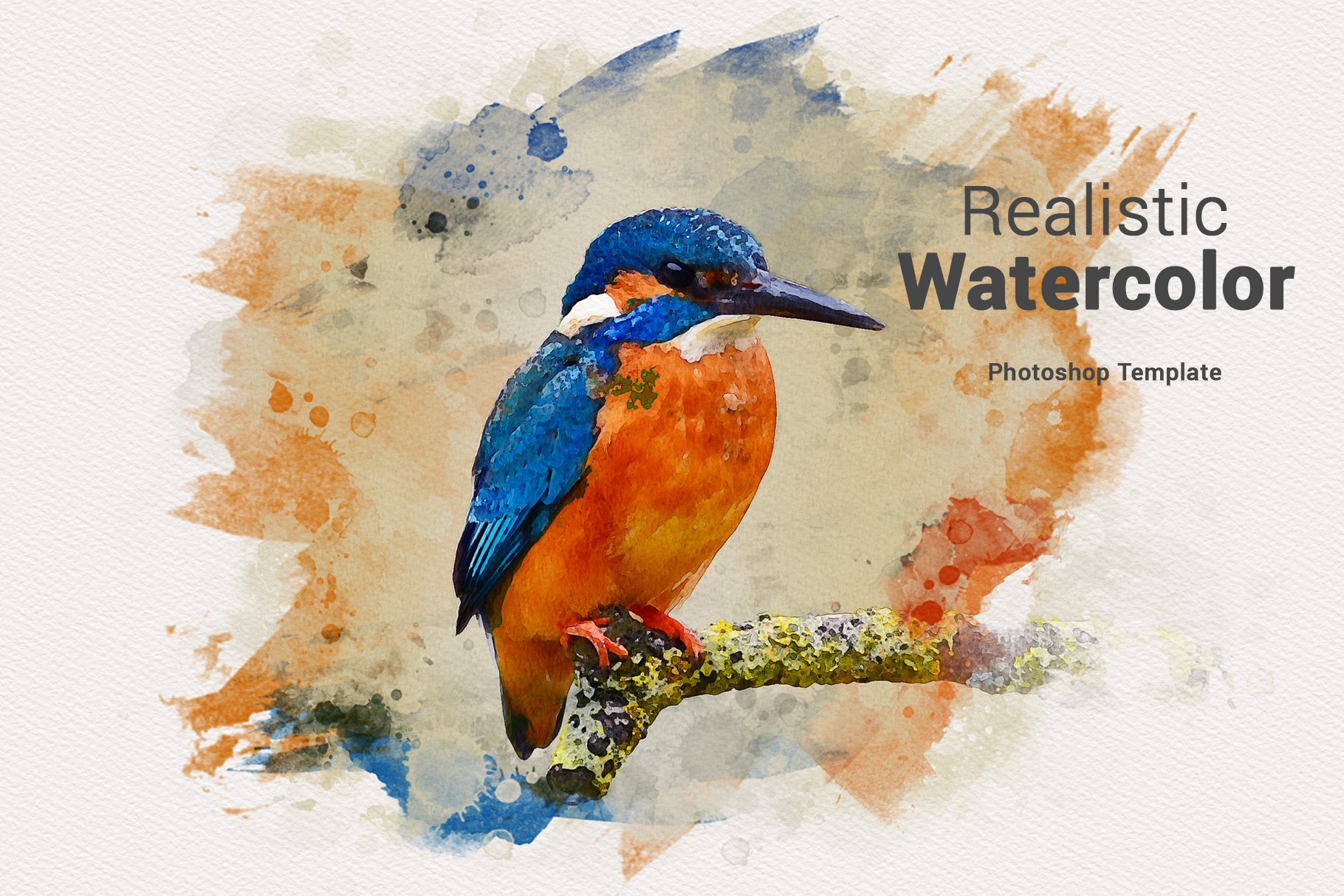 Watercolor Photo Effect Templatecover image.