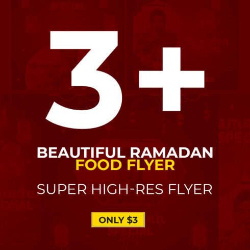 3+ Ramadan Kareem sale festival religious social media promotion banners only-$3 cover image.