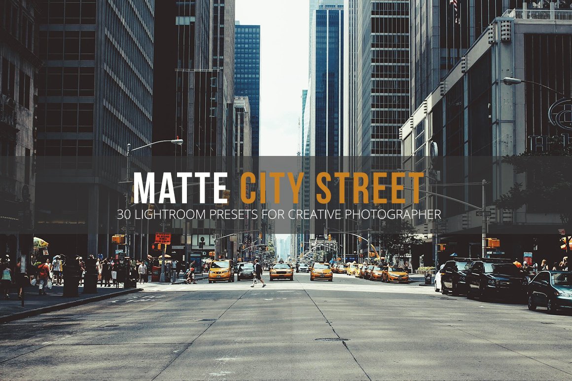 Matte City Street Lightroom Presetscover image.