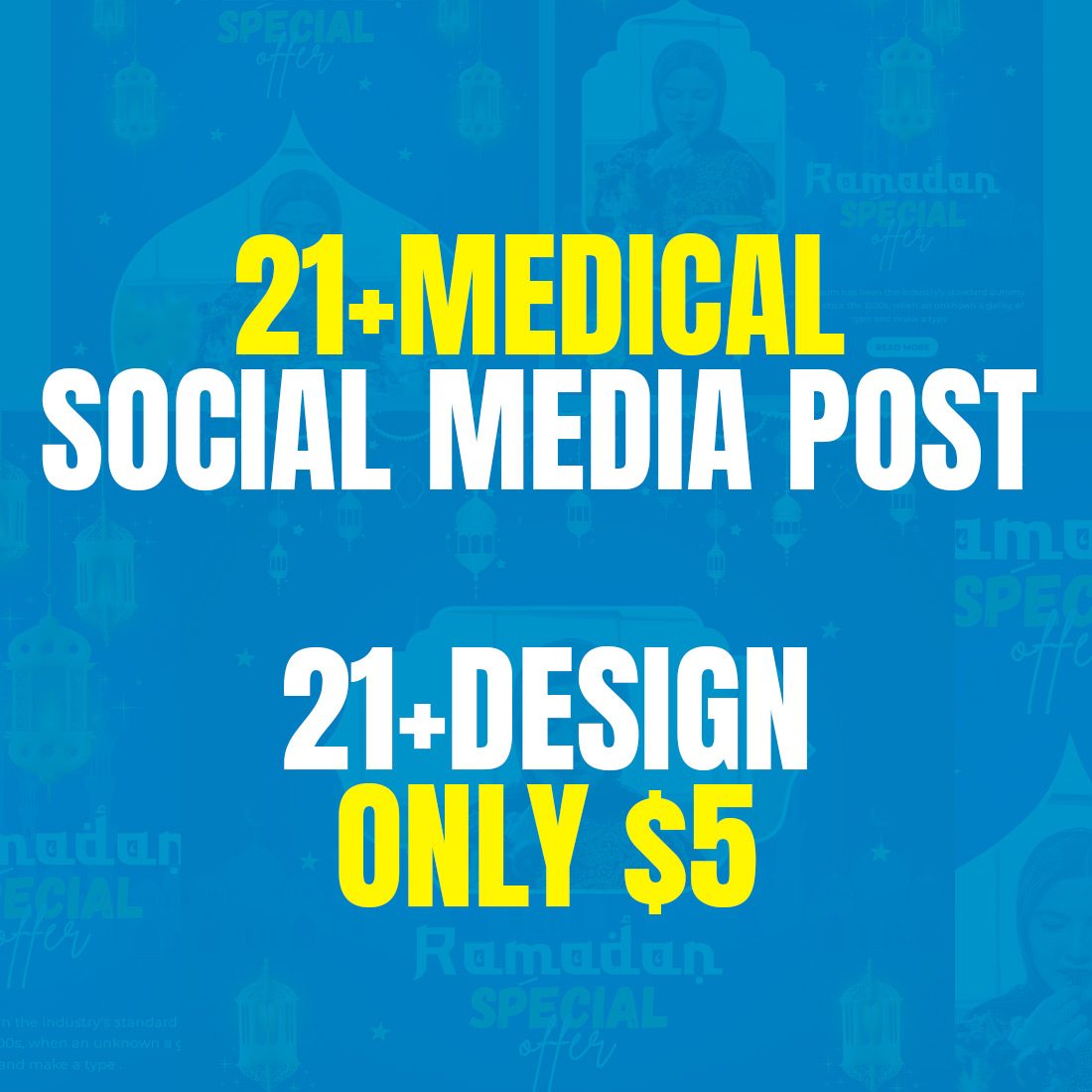 21+ Medical health care flyer social media and horizontal web banner premium template -only $5 preview image.