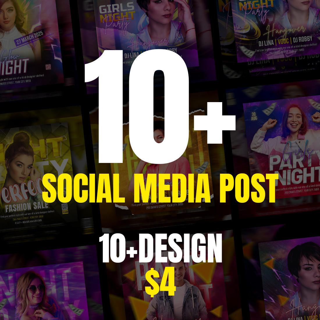 10+Fashion sale banner or flyer social media post and web banner Premium template-only $4 preview image.
