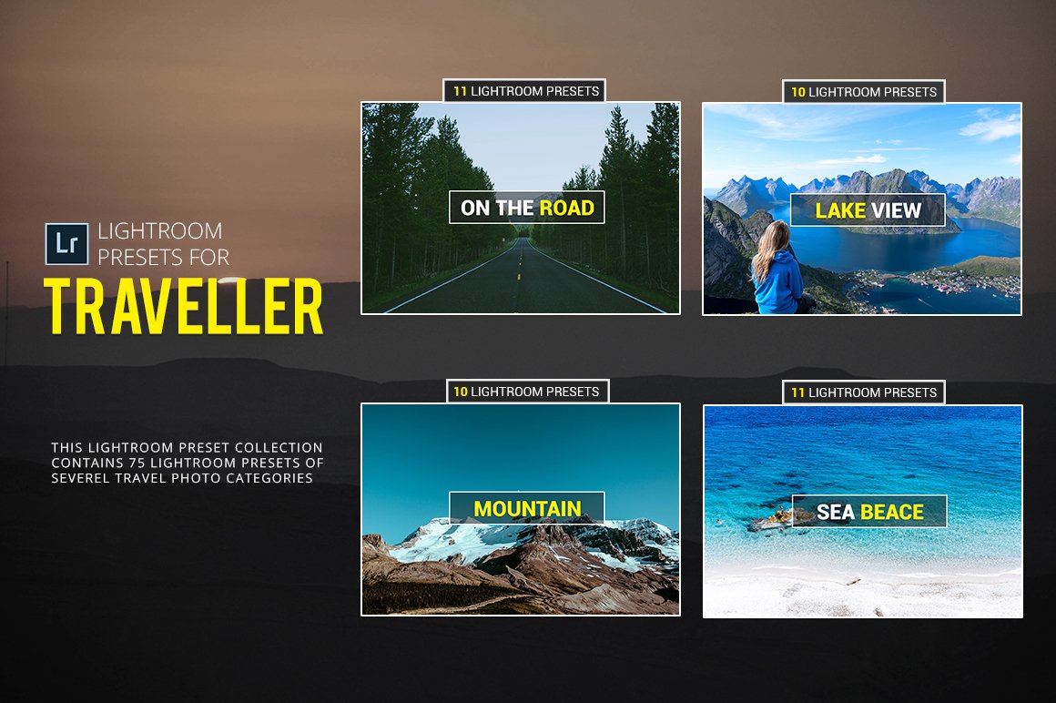 72 Lightroom Presets For Travellerpreview image.