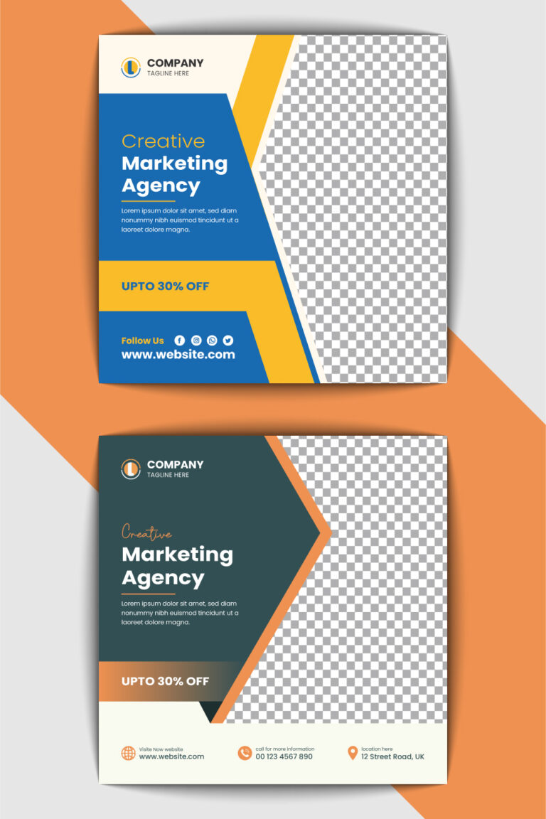 Corporate Social Media Banner Design - MasterBundles