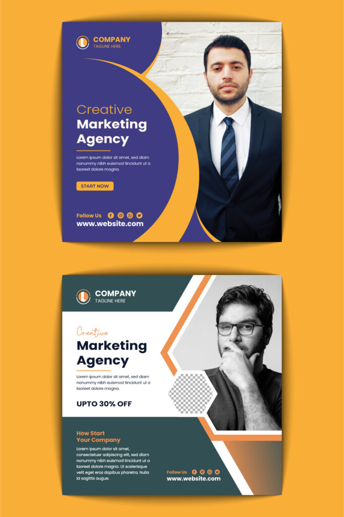 Corporate Social Media Banner Design - MasterBundles