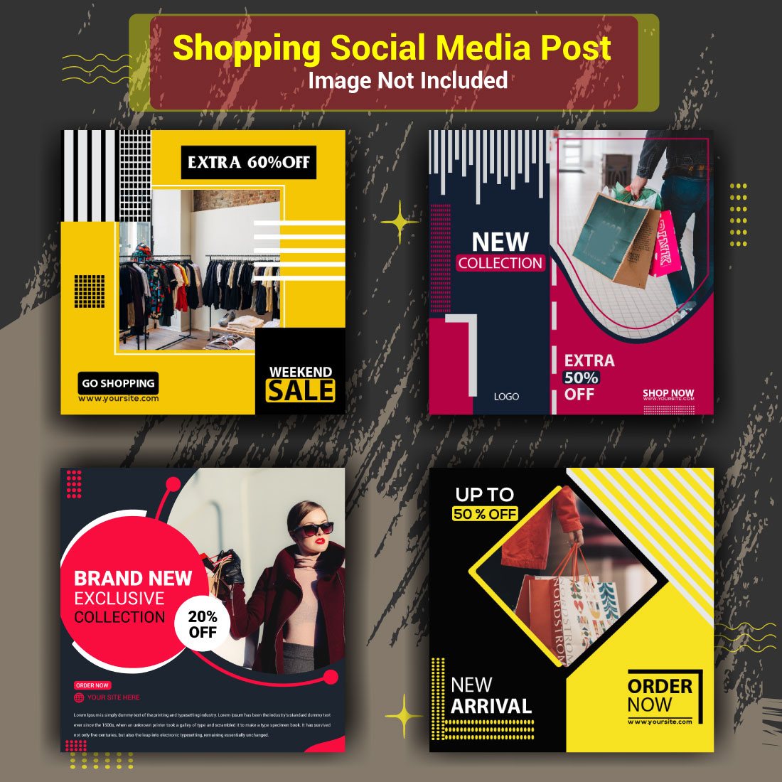 Shopping Social Media Post and Banner Collection preview image.