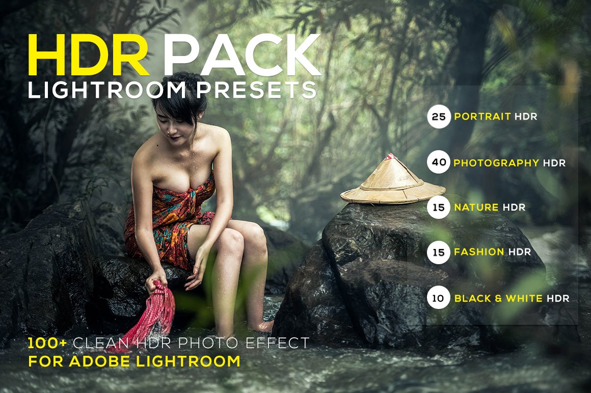100+ HDR Lightroom Presetscover image.