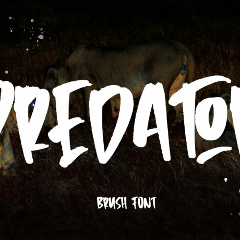 Predator - Brush Font cover image.