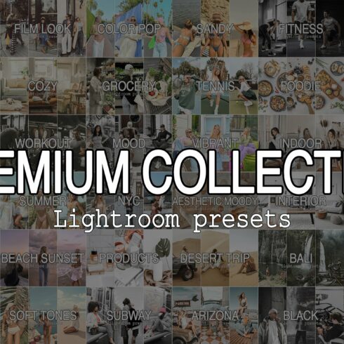 Premium Collection Lightroom Presetscover image.