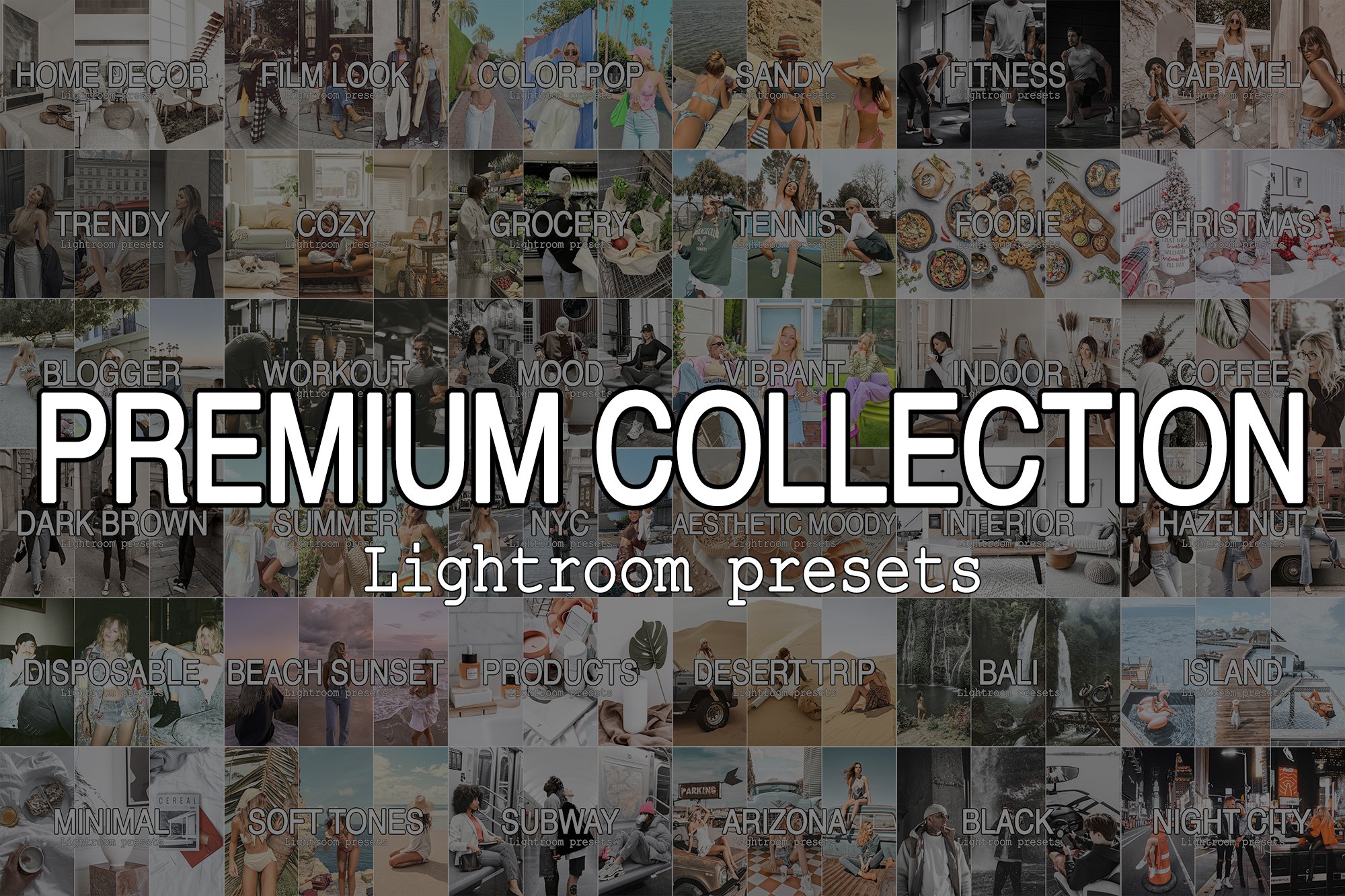 Premium Collection Lightroom Presetscover image.