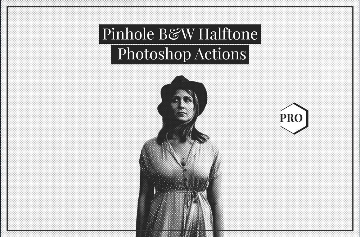 Pinhole Halftone Photoshop Actionscover image.