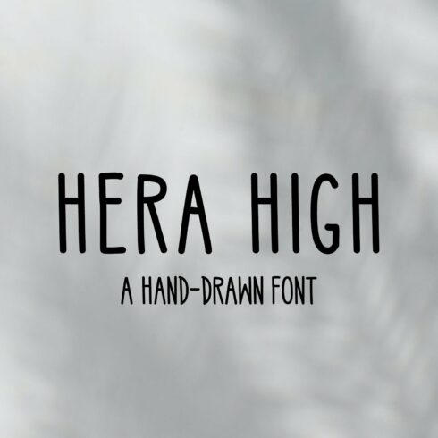 High Hand-Drawn Font, Authentic look cover image.