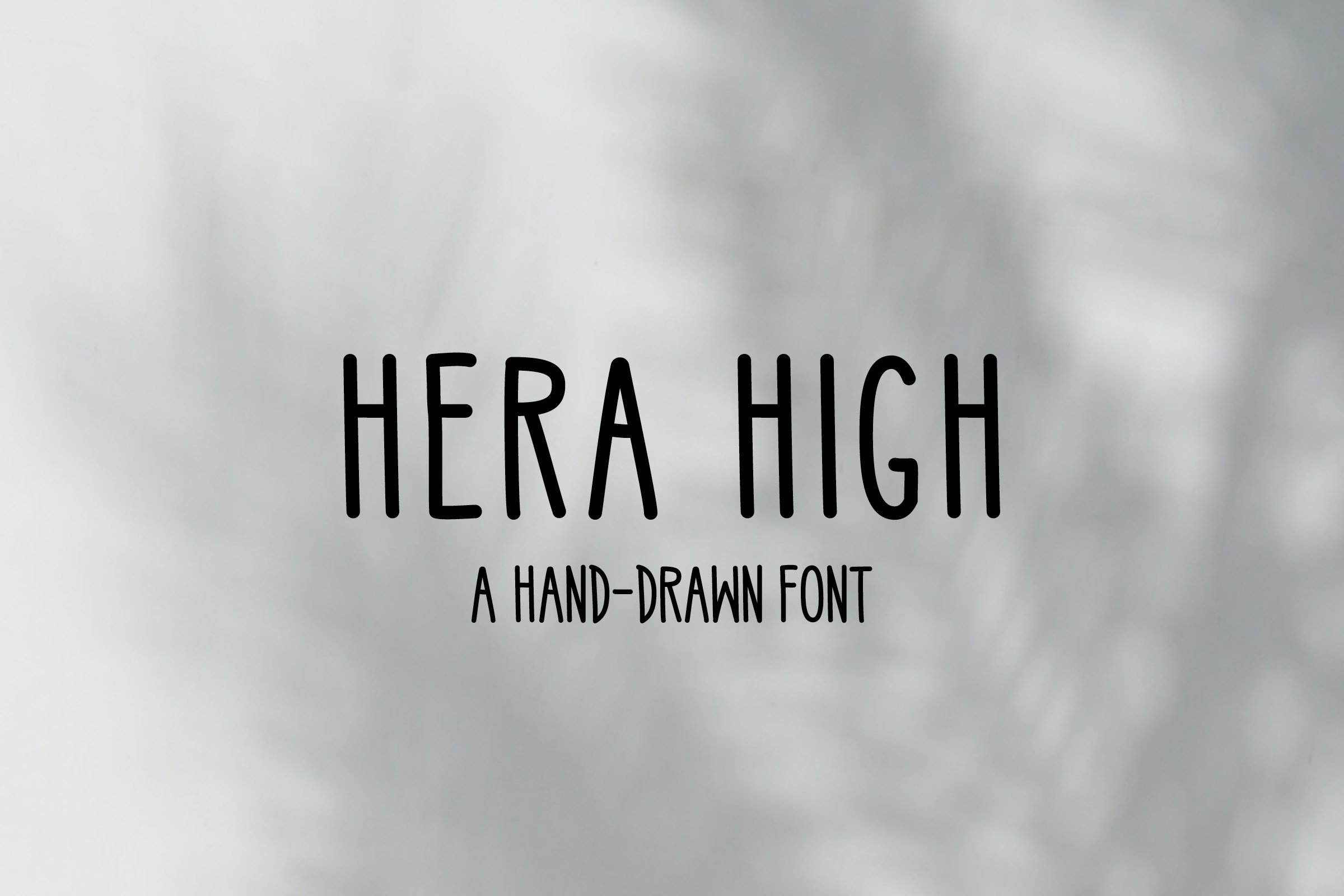 High Hand-Drawn Font, Authentic look cover image.