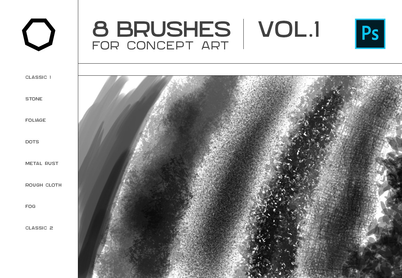 Brushes for concept art | vol. 1cover image.