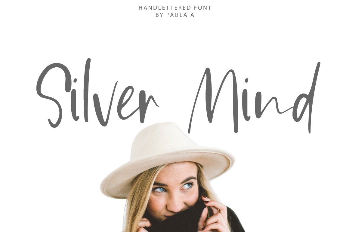 Silver Mind | Handlettered Font cover image.