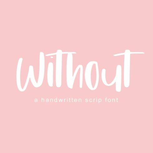 Without | Handwritten Font cover image.