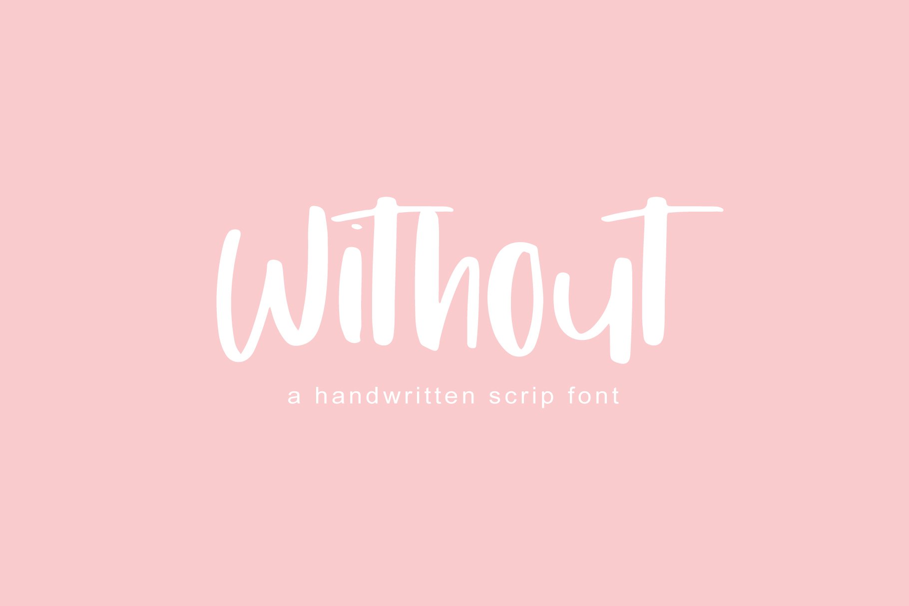 Without | Handwritten Font cover image.