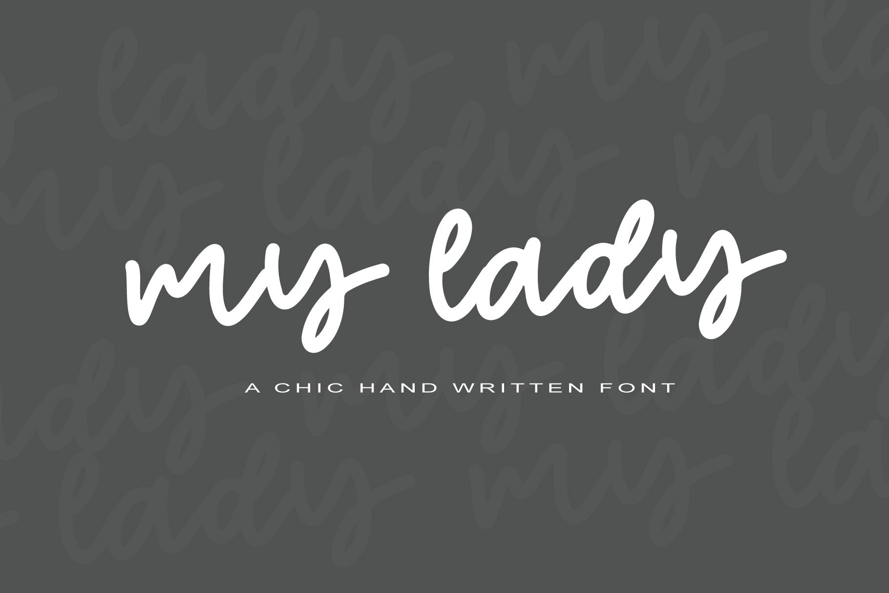 My Lady | Handwritten Font cover image.