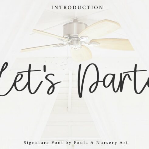 Let's Party | Signature Font cover image.