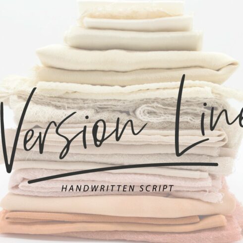 Version Line | Handwritten Font cover image.