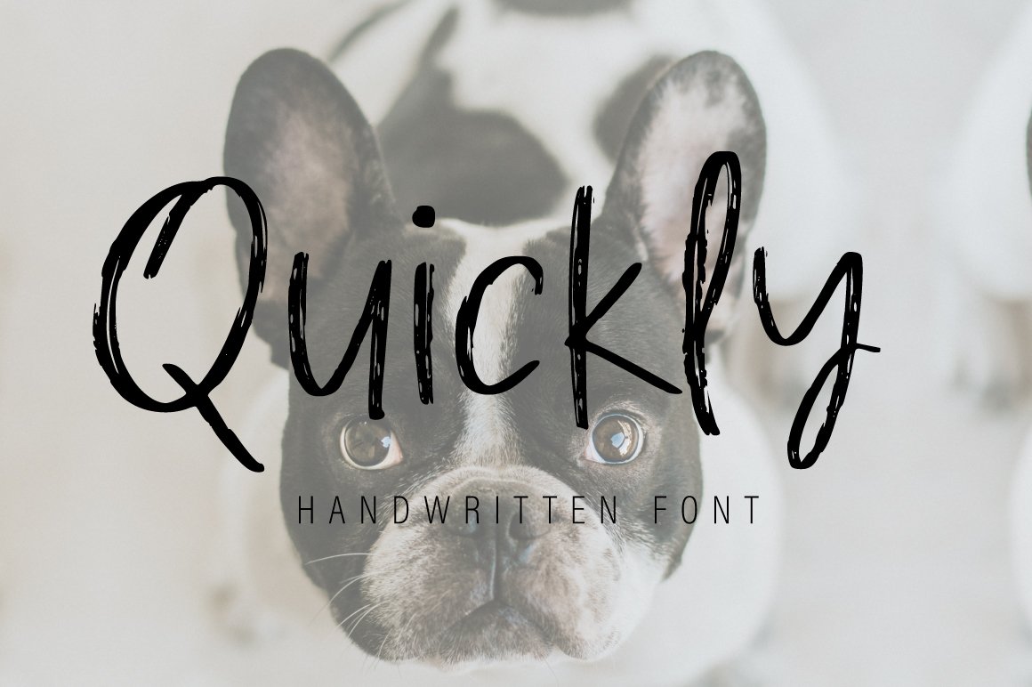 Quickly | Handwritten Font cover image.