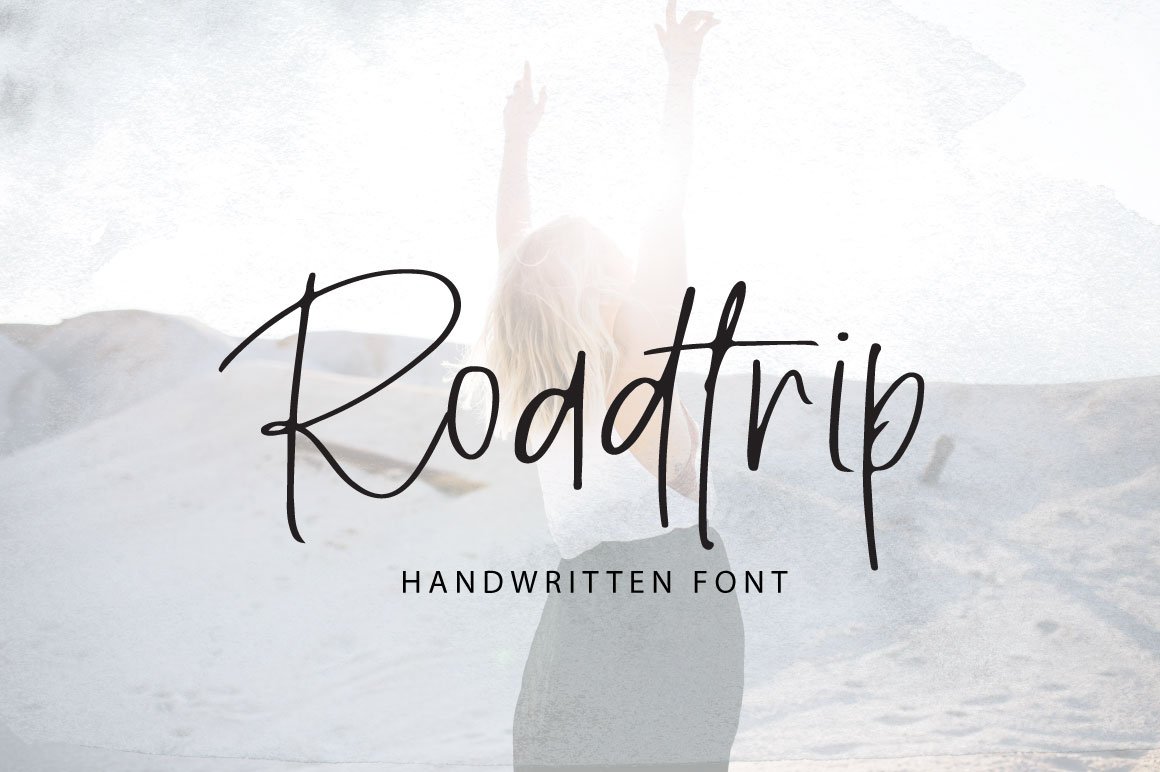 Roadtrip | Handwritten Font cover image.