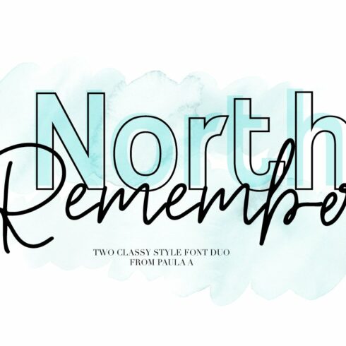 North Remember Font Duo cover image.