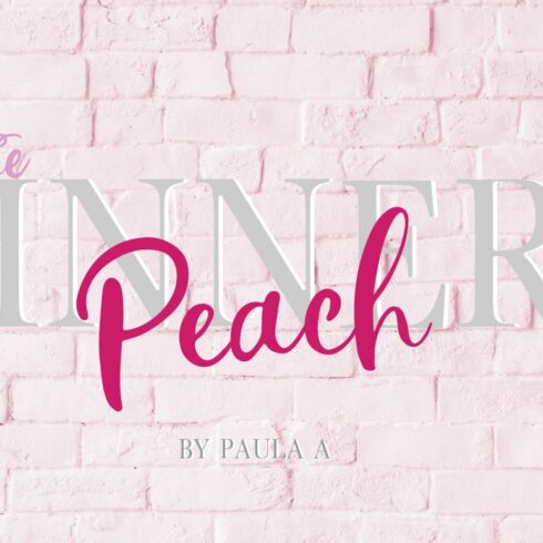 The Inner Peach | Font Duo cover image.