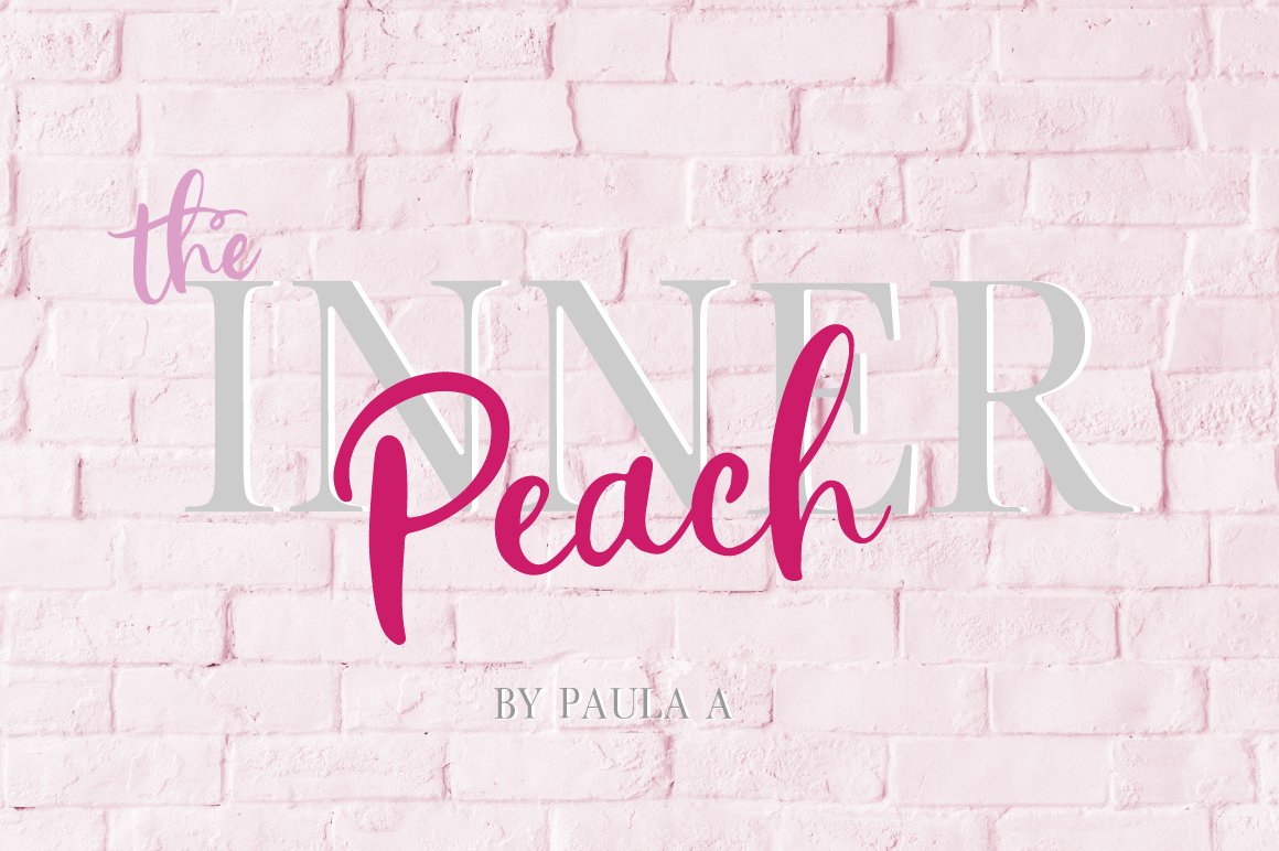The Inner Peach | Font Duo cover image.