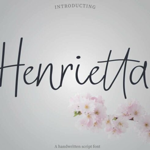 New! Henrietta | Signature Font cover image.